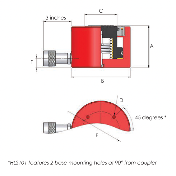 HLS - Single Acting Low Height Cylinders