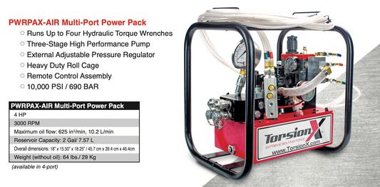 TorsionX POWERPAX - Hydraulic Torque Wrench Pumps
